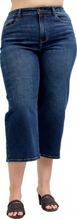 Judy Blue High Waisted Ankle Jeans In Dark Blue Wash