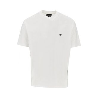 Emporio Armani Lyocell and cotton blend T-shirt with logo Man XXL