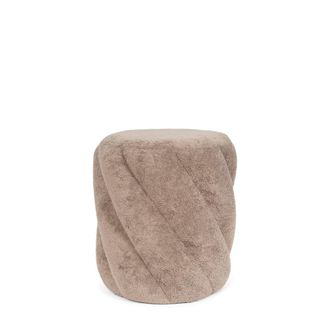 Koketto Home Puff redondeado en color taupe