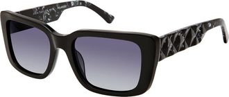 ANN TAYLOR ATP935 Polarized C01 Womens Sunglasses Black Size 52