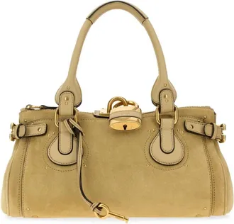 Chlo&eacute; Dames, Tassen, Geel, Maat: ONE Size Leer