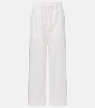 SIMKHAI Arden cotton-blend wide-leg pants