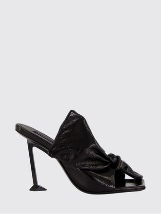Givenchy Boudoir Leather Knot Mules with High Heel