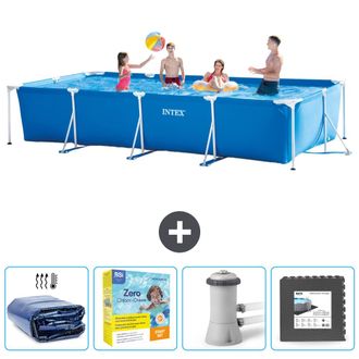 Intex Piscina Con Estructura Rectangular - 450x220x84 Cm - 7-piezas Scb10