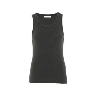 Entire studios Sleeveless Tops, female, Black, Size: XL Ribbed Tank Top