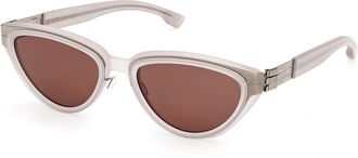 Ic! Berlin IC0218 Bacall 35E Womens Sunglasses Grey Size 55