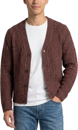 Todd Snyder Todd Snyder Donegal Wool & Alpaca-Blend Cable Cardigan
