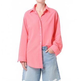 A Gold E Sona Long Sleeve Shirt In Fontana Stripe/candy