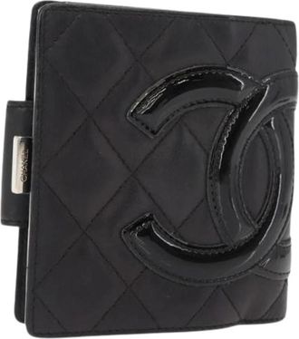 Chanel Pre-owned Wallets, female, Black, Size: ONE SIZE Pre-owned Leather Wallet