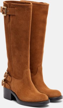Chlo&eacute; Chlo&eacute; Dakota suede biker boots