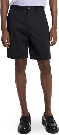 Theory Standard Chino in Moonsoft Cotton Blend Shorts in Black at Nordstrom, Size 36