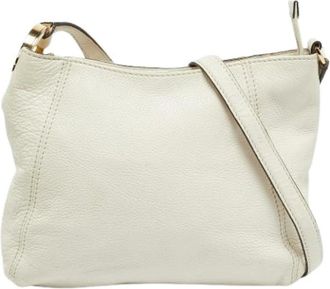 Michael Kors Pre-owned Cross Body Bags, female, White, Size: ONE SIZE Pre-owned Leather Shoulder Bag
