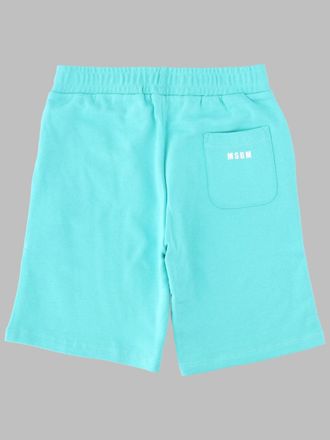 Msgm Organic Cotton Bermudas - Blue