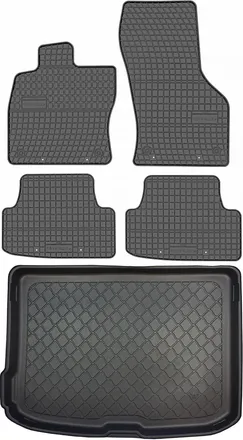 OEM Juego De Alfombrillas De Goma Para Coche Y Alfombrilla Para Maletero Para Audi A3 Iii 8v Hatchback (de Agosto De 2012 A Marzo De 2020)