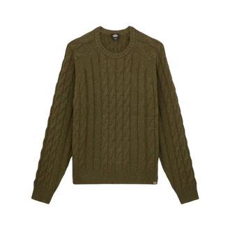 Dickies Round-neck Knitwear, male, Green, L, Round-neck Knitwear