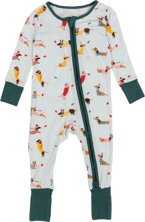 Leveret Viscose Matching Family Holiday Pajama Sleeper, Reindeer & Polar Bear Prints in Dogs at Nordstrom, Size 18-24M