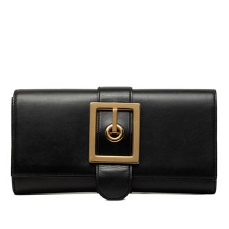 Gucci Black Leather Clutch Bag (Pre-Owned)