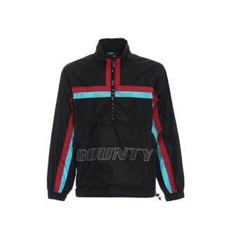 Marcelo Burlon Black Polyamide Shell Mens Jacket