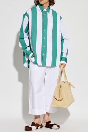 Jacquemus Marin Trousers, Mens, White