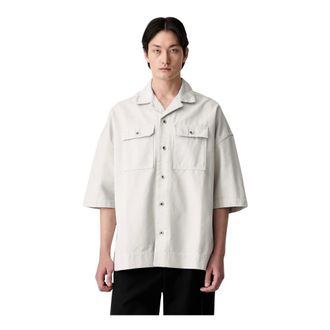 Rick Owens Magnum Tommy Shirt - Heren - Overhemden - Beige - Maat: L Katoen