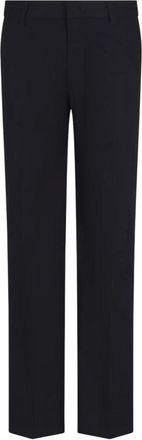 A|X Armani Exchange Katoenen Twill Straight Broek Zij- & Achterzakken - Heren - Straight fit broeken - Blauw - W34 - Katoen - Broeken