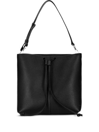 Quarzovivo Kiani drawstring-fastening tote bag - women - Grained Calf Leather - One Size - Black