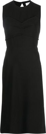 Sportmax Black Mirto Sleeveless Cut-Out Midi Dress