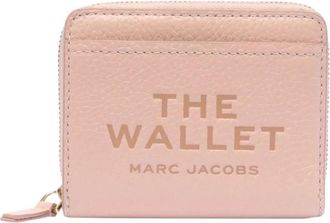 Marc Jacobs Accessoires, Dames, Roze, ONE Size, Leer, De Leren Mini Compacte Portemonnee