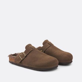 La Redoute Collections Klomp muiltjes in su&egrave;deleer