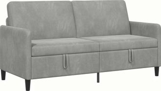 vidaXL Sof&aacute; Con Almacenamiento Gris Claro 172 X 78 X 87 Cm Poli&eacute;ster Vidaxl