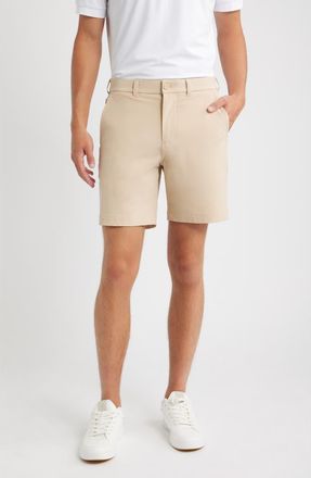 Mizzen+Main Helmsman Flat Front Golf Shorts in Hummus at Nordstrom, Size 40