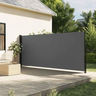 Berkfield Home Retractable Side Awning Anthracite 160x600 cm