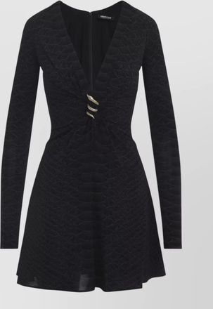 Roberto Cavalli serpentine printed mini dress