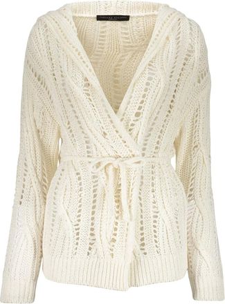 Fabiana Filippi Cardigan in maglia traforata - Bianco