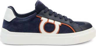 Ferragamo Sneaker in camoscio - - Shoes - Uomo - Blu - 42 EU