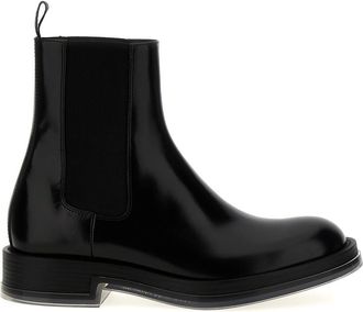 Alexander McQueen Black Float Chelsea Boots