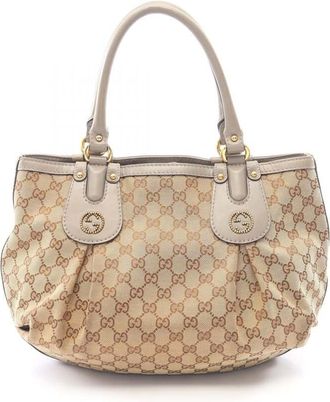 Gucci Pre-owned Gucci GG Canvas Tote Bag Ladies 3E2NMETINVT3PTCK