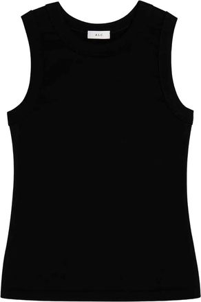 A.L.C. Top smanicato con scollo rotondo - Nero