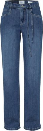 Toni Dames, Jeans, Blauw, Maat: L Katoen