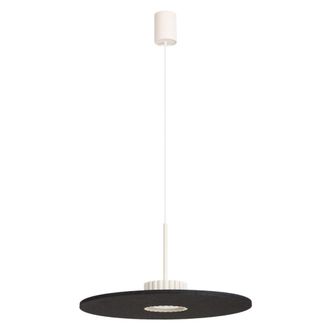 Sollux Lighting L&aacute;mpara colgantes beige/negro fieltro/aluminio alt. 125 cm