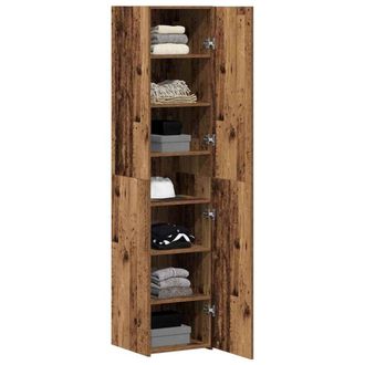 Berkfield Home Highboard Old Wood 40x42.5x185 cm Engineered Wood in Brown