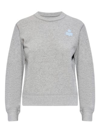 Isabel Marant Prissa logo-embroidered sweatshirt - women - Cotton - 36 - Grey