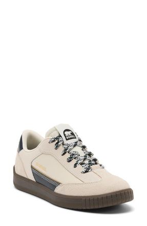 Sorel Ona Drift Lace-Up Sneaker in Chalk/Black at Nordstrom, Size 10.5