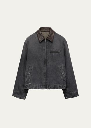 Prada Mens Denim Blouson Jacket