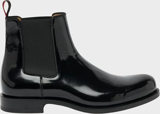 Christian Louboutin Men & apos;s Choucair Patent Leather Chelsea Boots