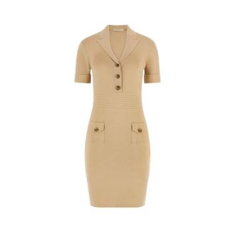 Guess Felicity Sweater Dress - Dames - Kleedjes - Beige - L - Kleedjes