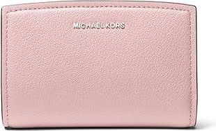 Michael Kors Bryant Medium Zip Around Wallet Wallet Womens Handbags Smokey Rose, Cotton/Leather