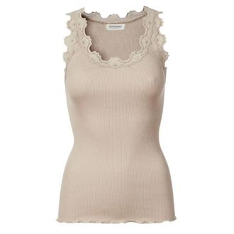 Rosemunde Sleeveless Tops - Dames - Tops zonder mouwen - Bruin - S - Katoen - Tops