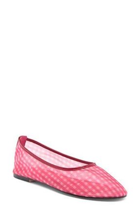 Steve Madden Meadow Flat in Red Gingham at Nordstrom Rack, Size 8