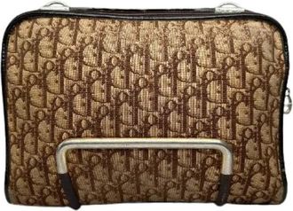 Dior Pre-owned Leather Vintage Handtas - Dames - Vintage Handtas - Bruin - ONE Size - Leer - Vintage